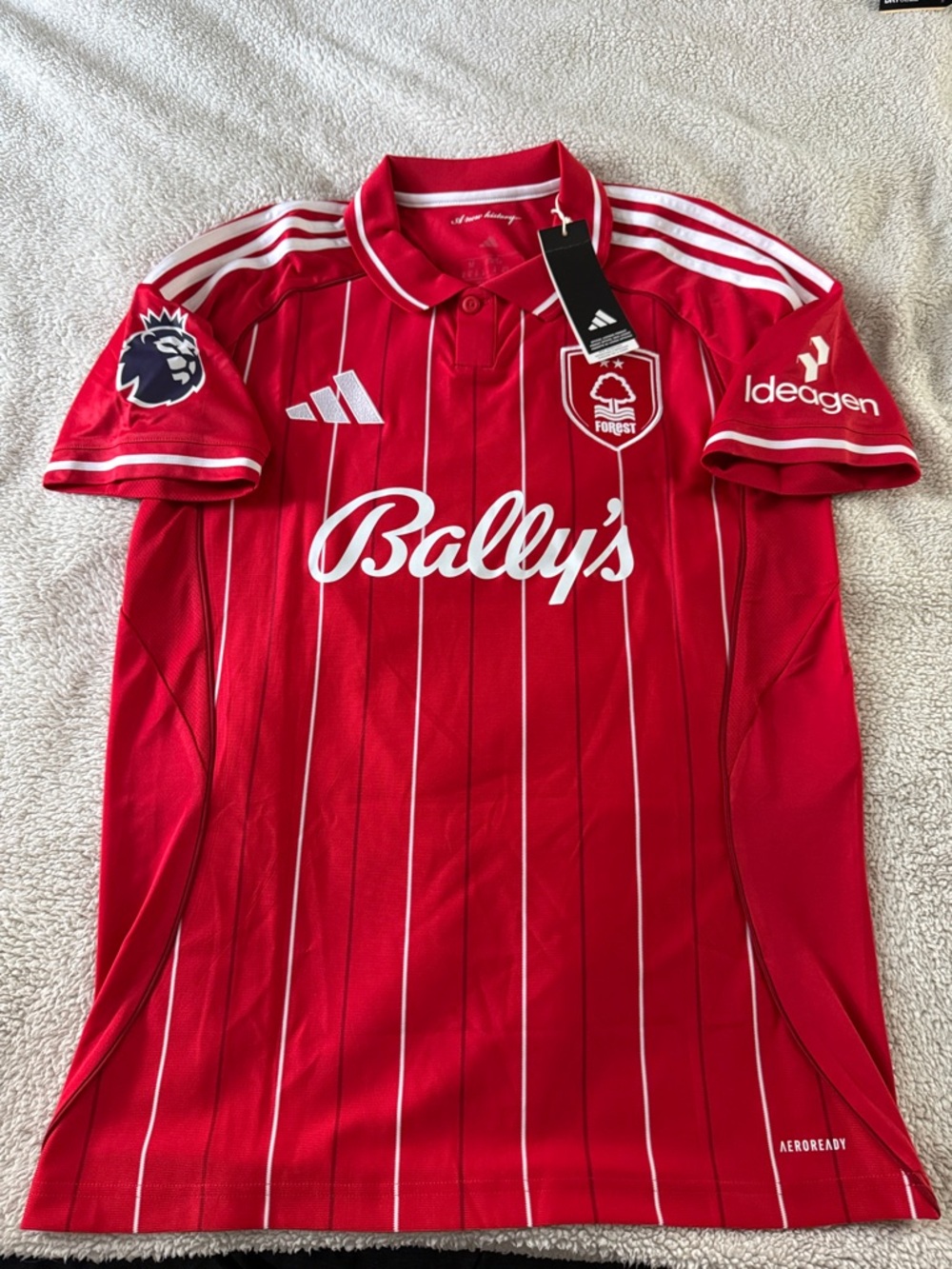 Nottingham Forest #8 Eliot Anderson 2025-26 Adidas Home Premier League Jersey - Picture 2 of 12
